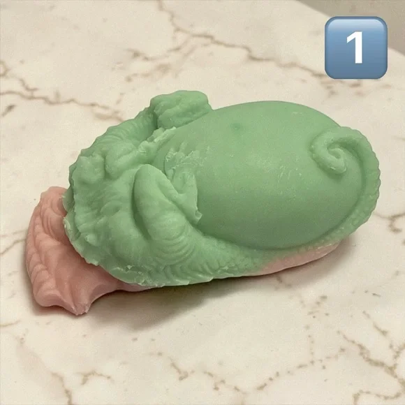 Apple Sage Shea Butter Soap Dragon Decorative Hand Crafted Soap (1) - Picture 3 of 9